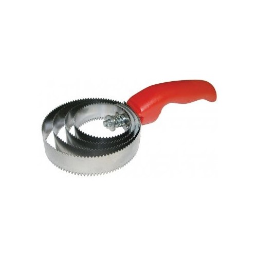 Metal currycomb spiral shape