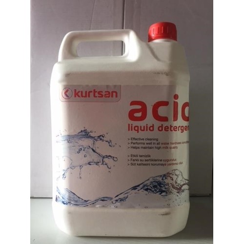 Acid liquid detergent